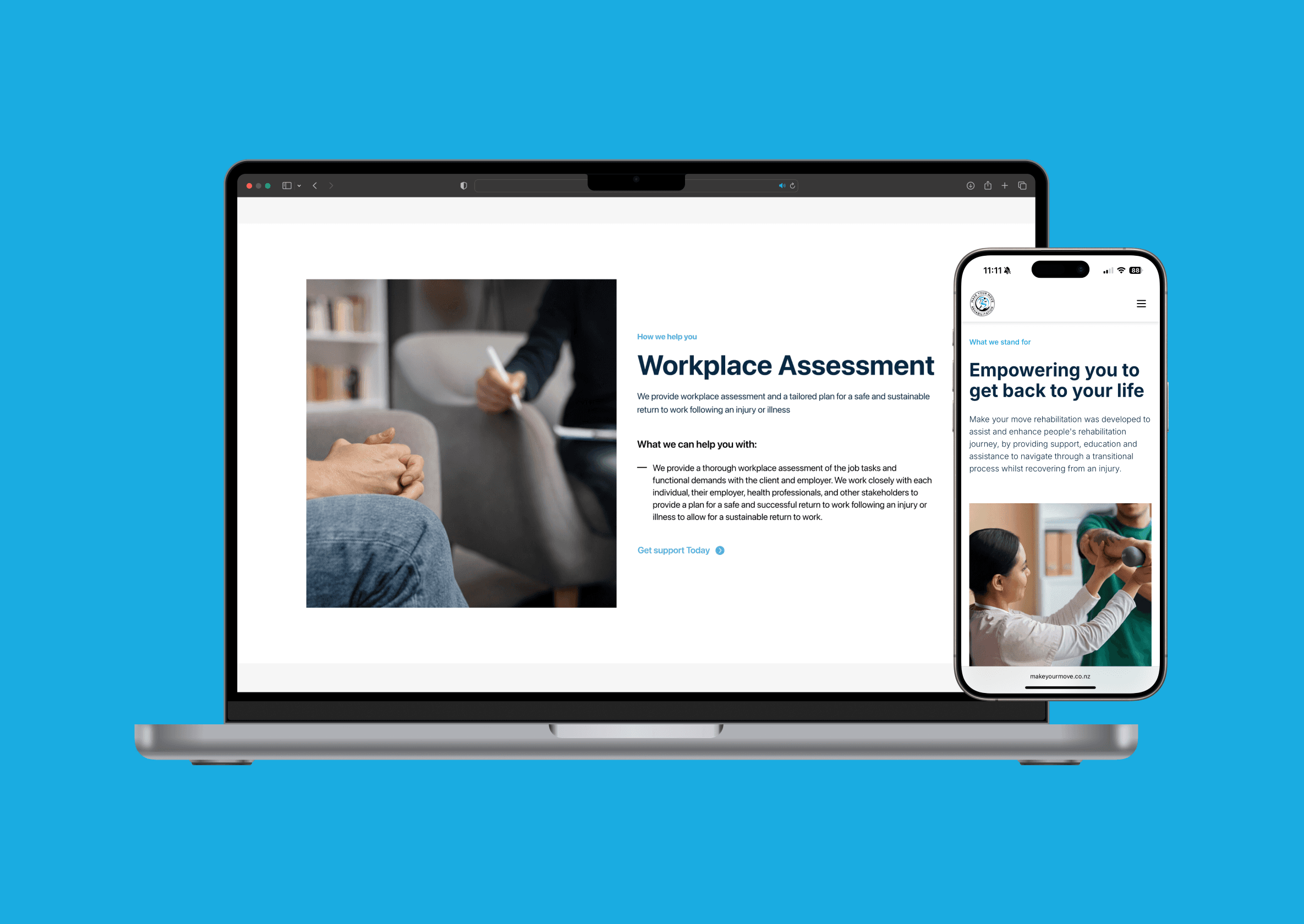 Make Your Move Rehabilitation - Website Design & Development - Image 1-1