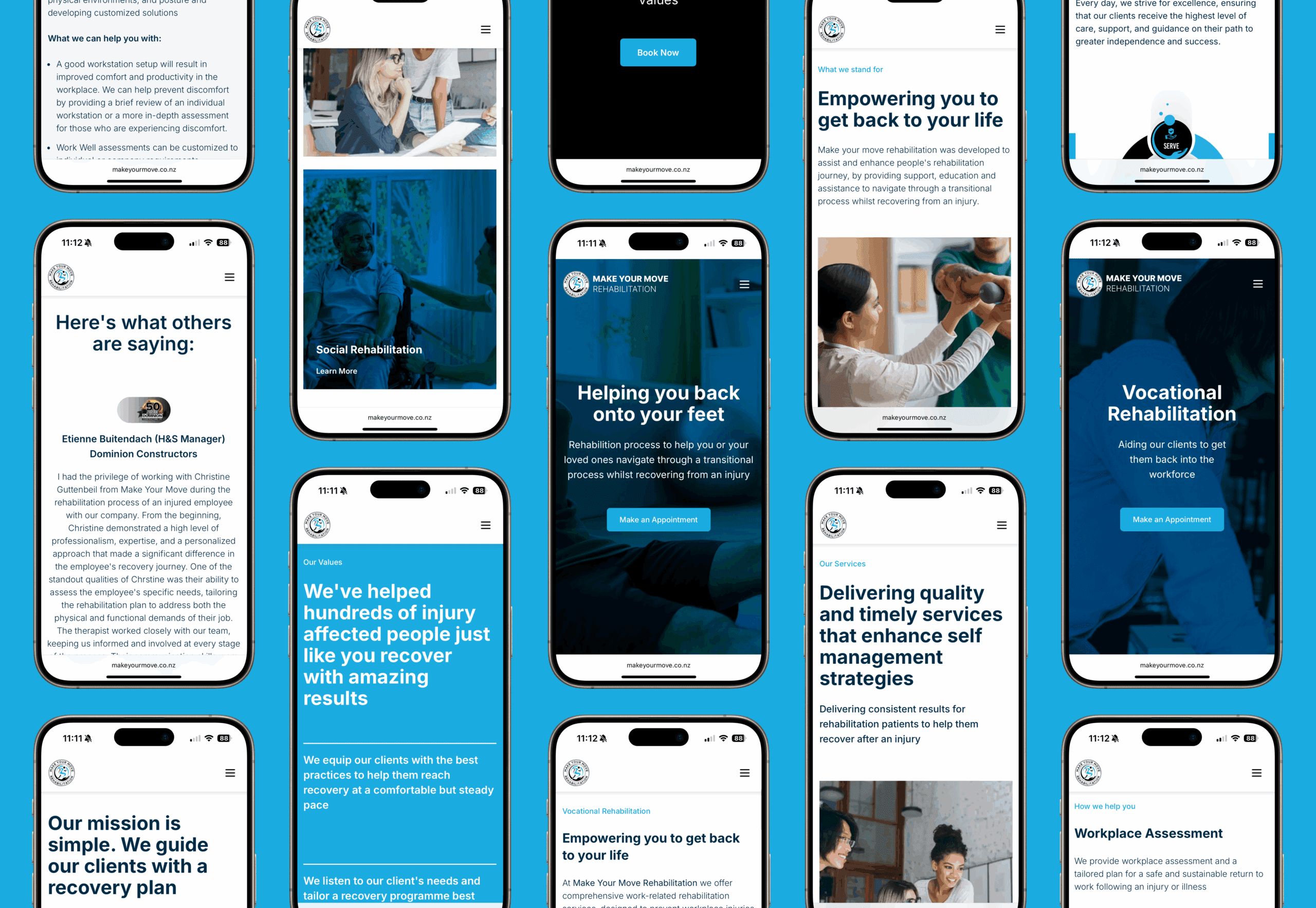 Make Your Move Rehabilitation - Website Design & Development Introduction