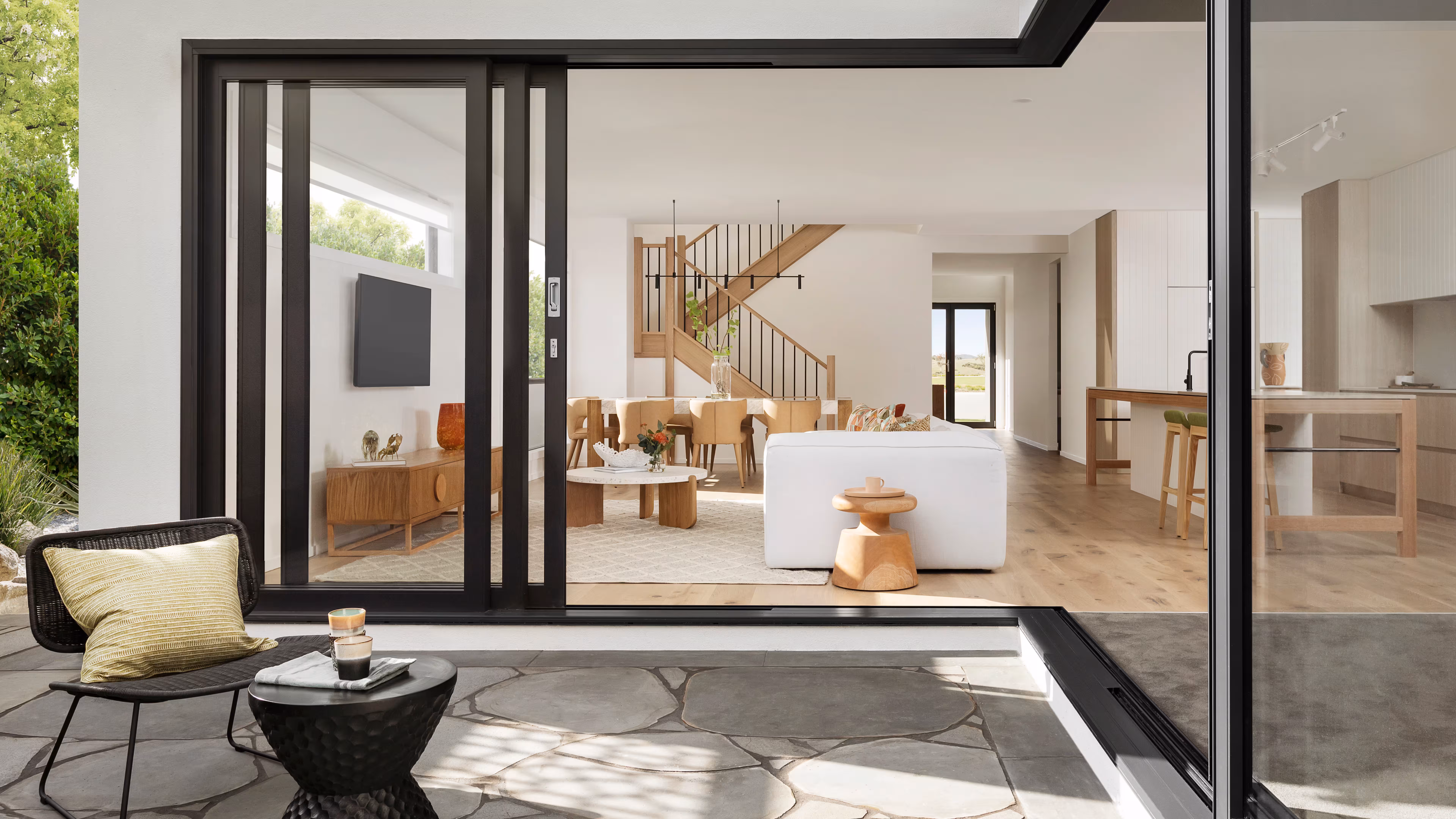 Real estate photography of a lounge or living area