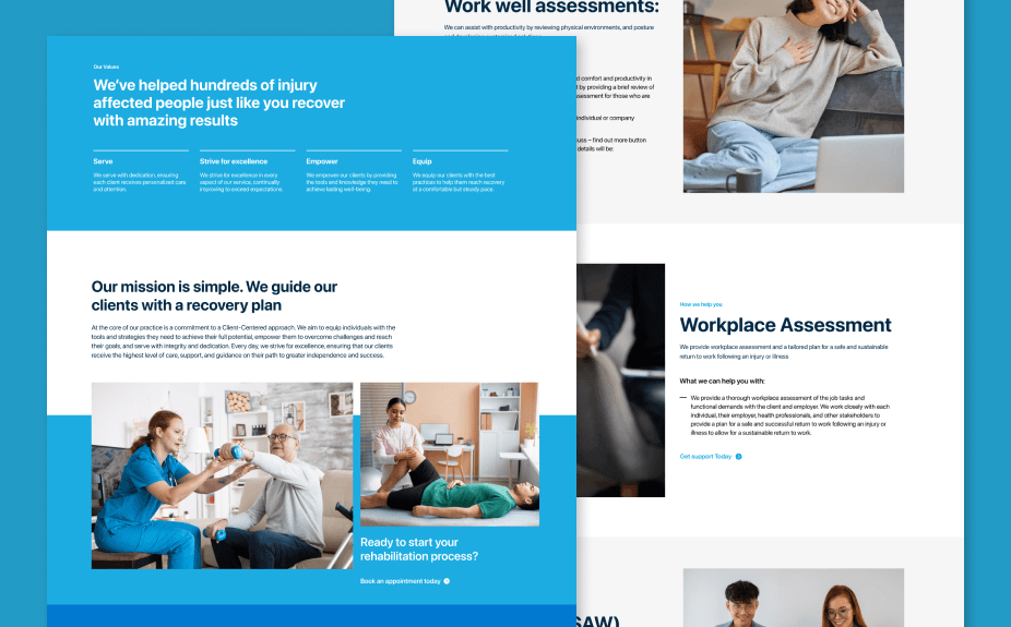 Make Your Move Rehabilitations website 