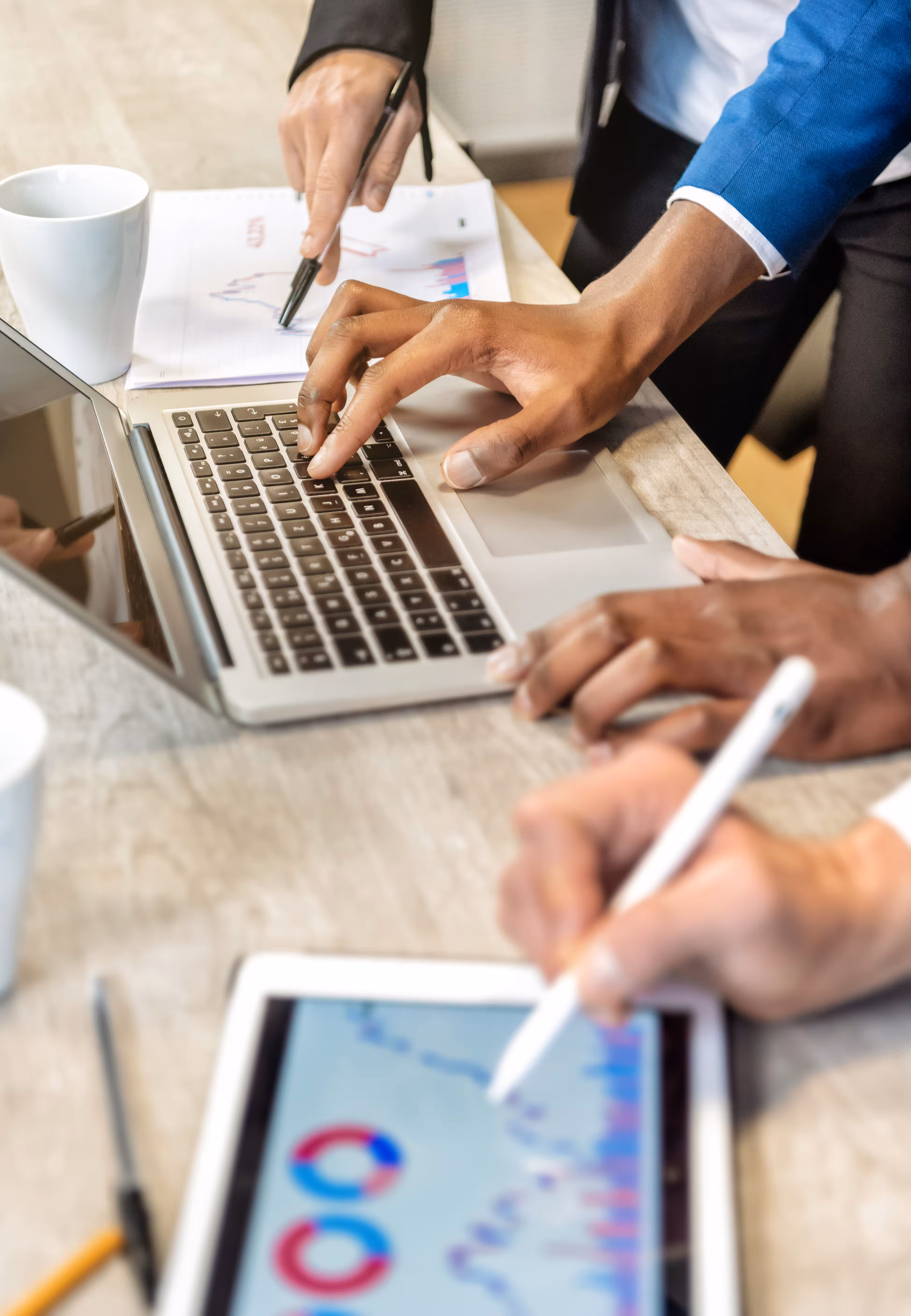 SEO Workers Analysing & Strategising 